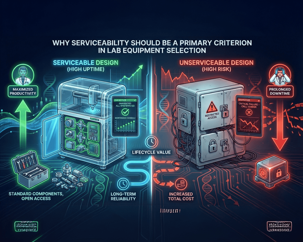 WHY SERVICEABILITY SHOULD BE A PRIMARY CRITERION IN LAB EQUIPMENT SELECTION